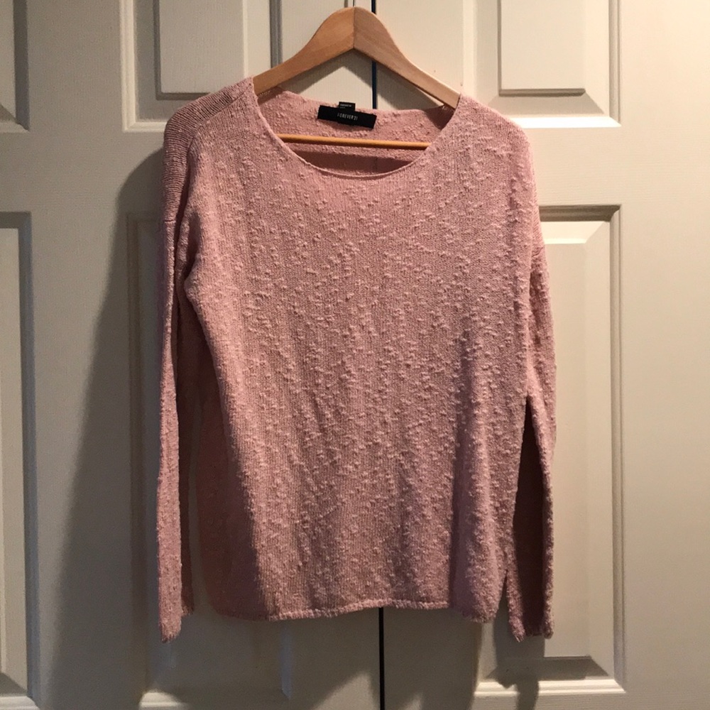 Light pink textured sweater